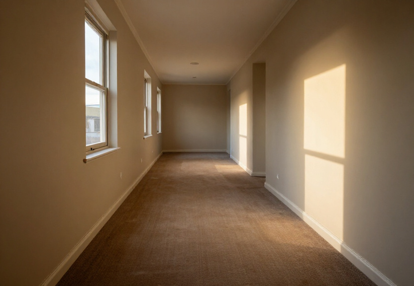 Restored living room in Phillip Bay after flood restoration